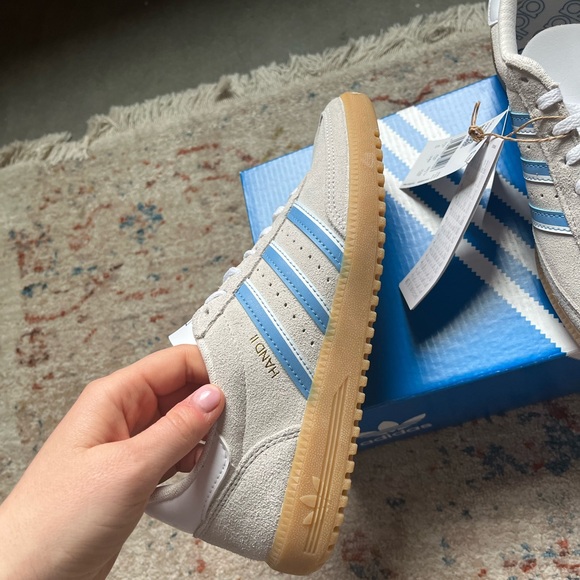 NWT Adidas Grey & Light Blue Hand II Samba - sz 7 - Picture 5 of 6